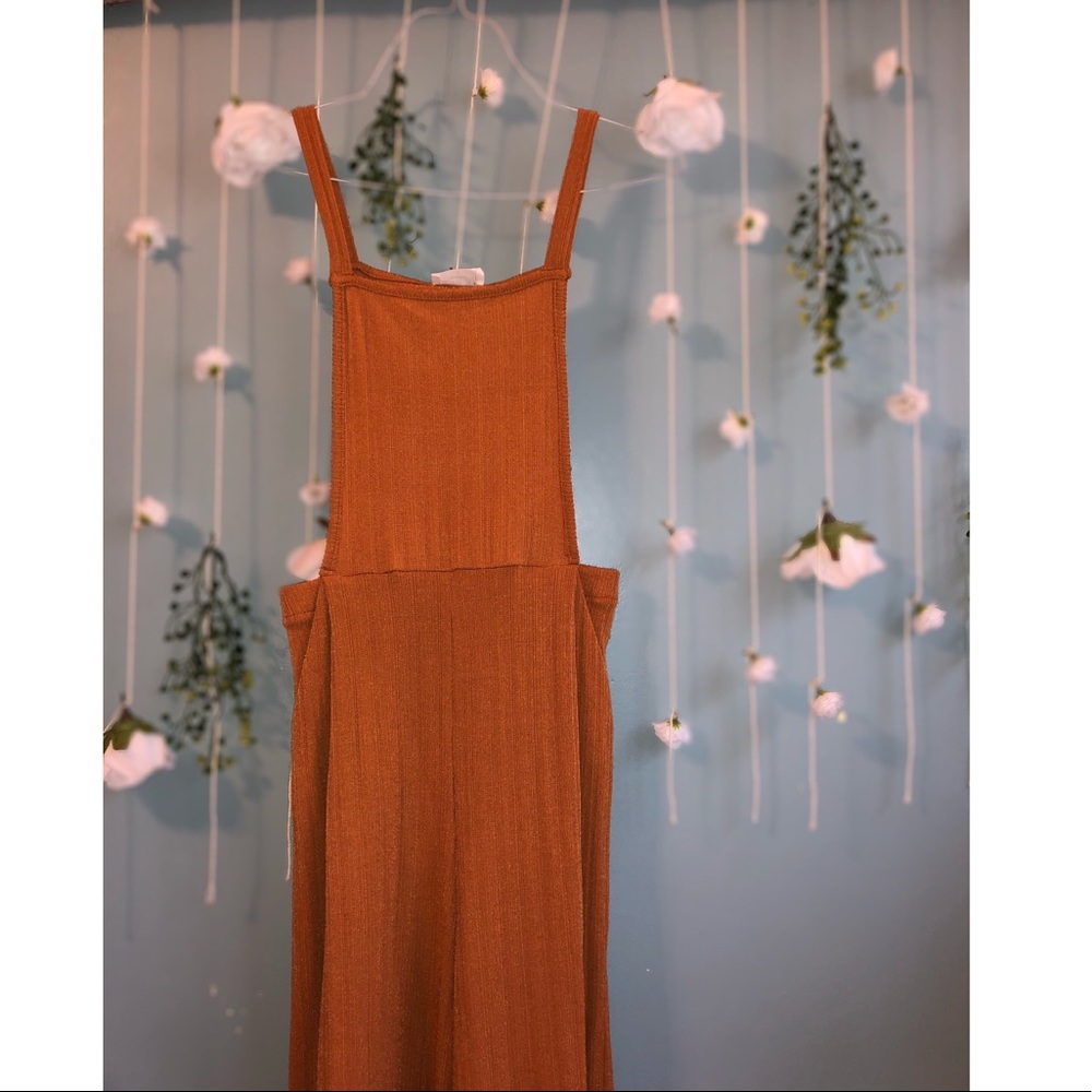 Rust Overall Jumpsuit